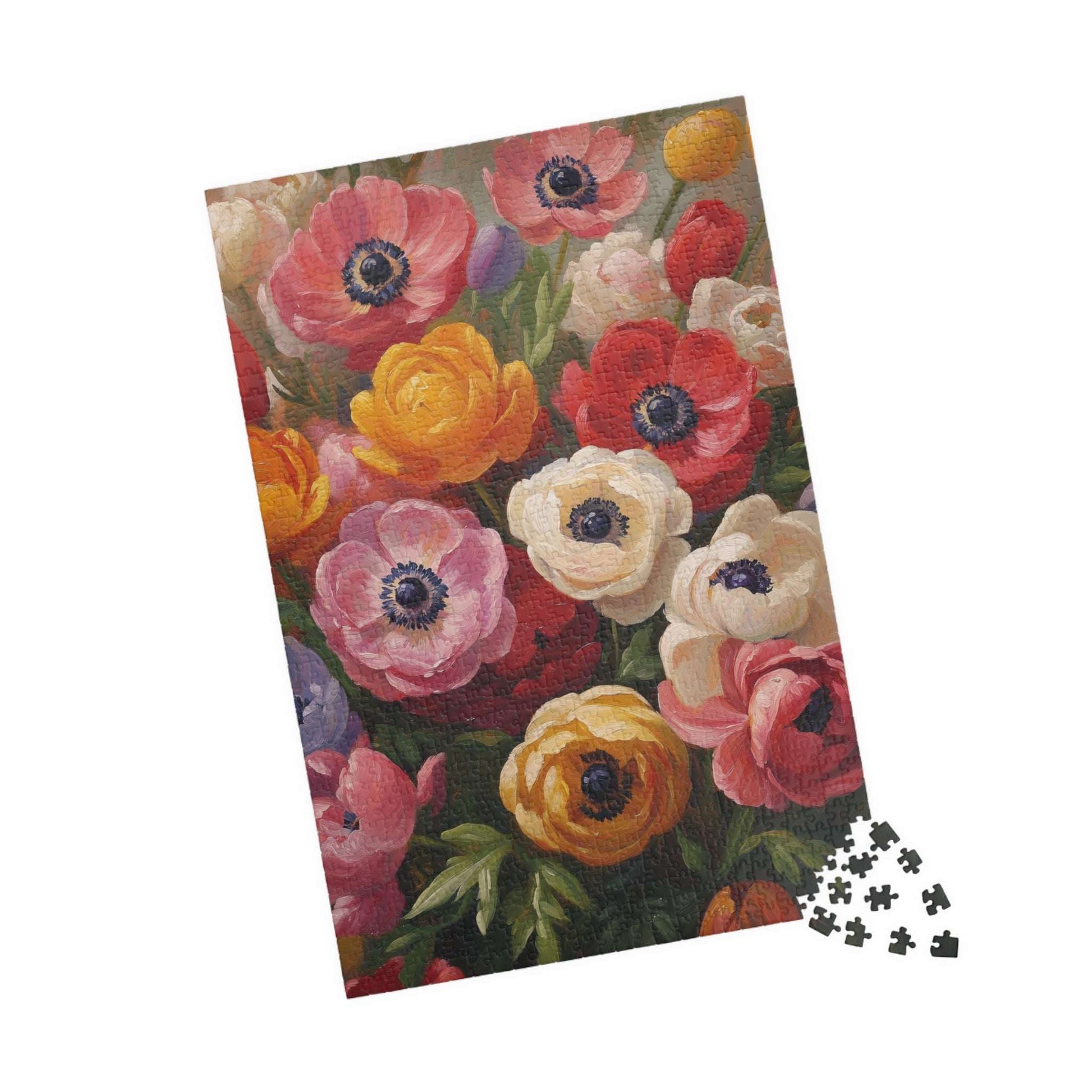Colorful Anemone Bouquet Puzzle | Floral Jigsaw 110-1014 Pieces