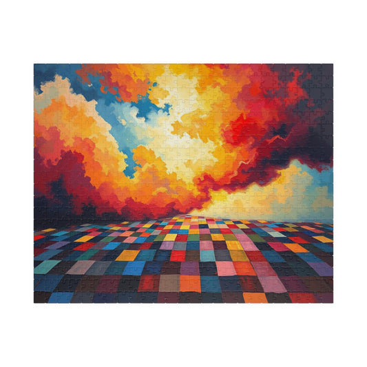 Vibrant Landscape Puzzle - Colorful Abstract Jigsaw Game for Adults, Art Puzzle, Gift for Nature Lovers, Home Entertainment, Family Fun 520 pcs (Horizontal) Puzzle The Puzzle Chest