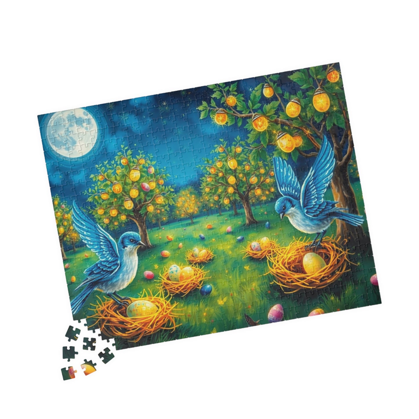 Colorful Easter Nest Jigsaw Puzzle for Adults, Perfect for Family Fun, Solo Entertainment, Mental Exercise, Holiday and Birthday Gifts Puzzle The Puzzle Chest