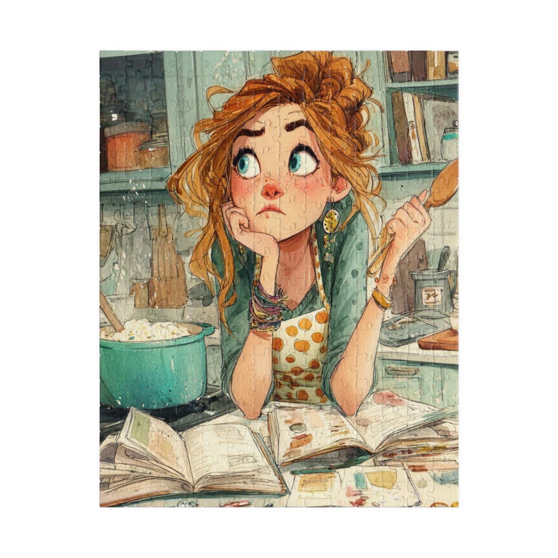 Playful Chef Cartoon Puzzle - Messy Kitchen Scene, Cute Cooking Jigsaw Game for Food Lover Puzzle The Puzzle Chest