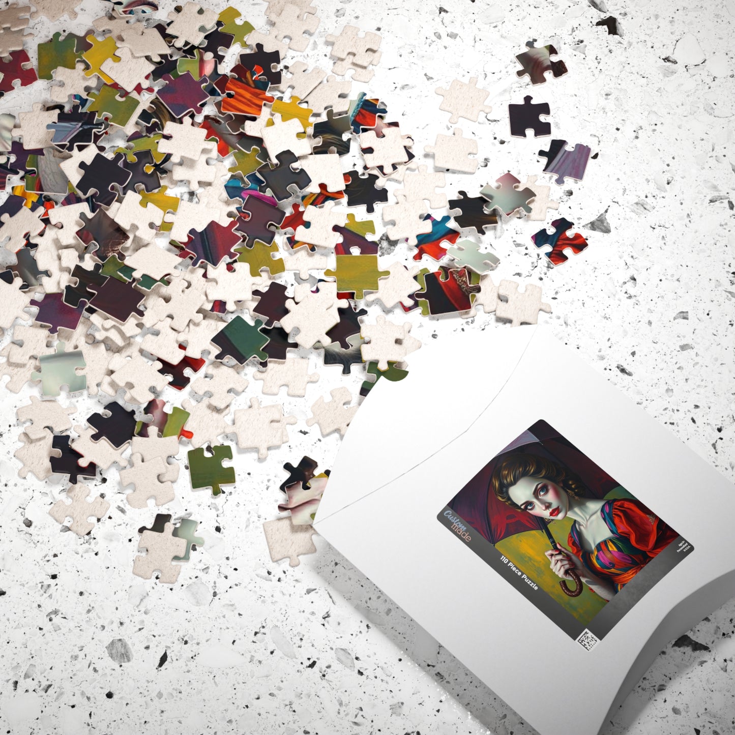 Vintage Woman Portrait Jigsaw Puzzle - 110-1014 Pieces, Gift for Art Lovers, Home Entertainment Family Fun, Rainy Day Activity, Collectible Puzzle The Puzzle Chest