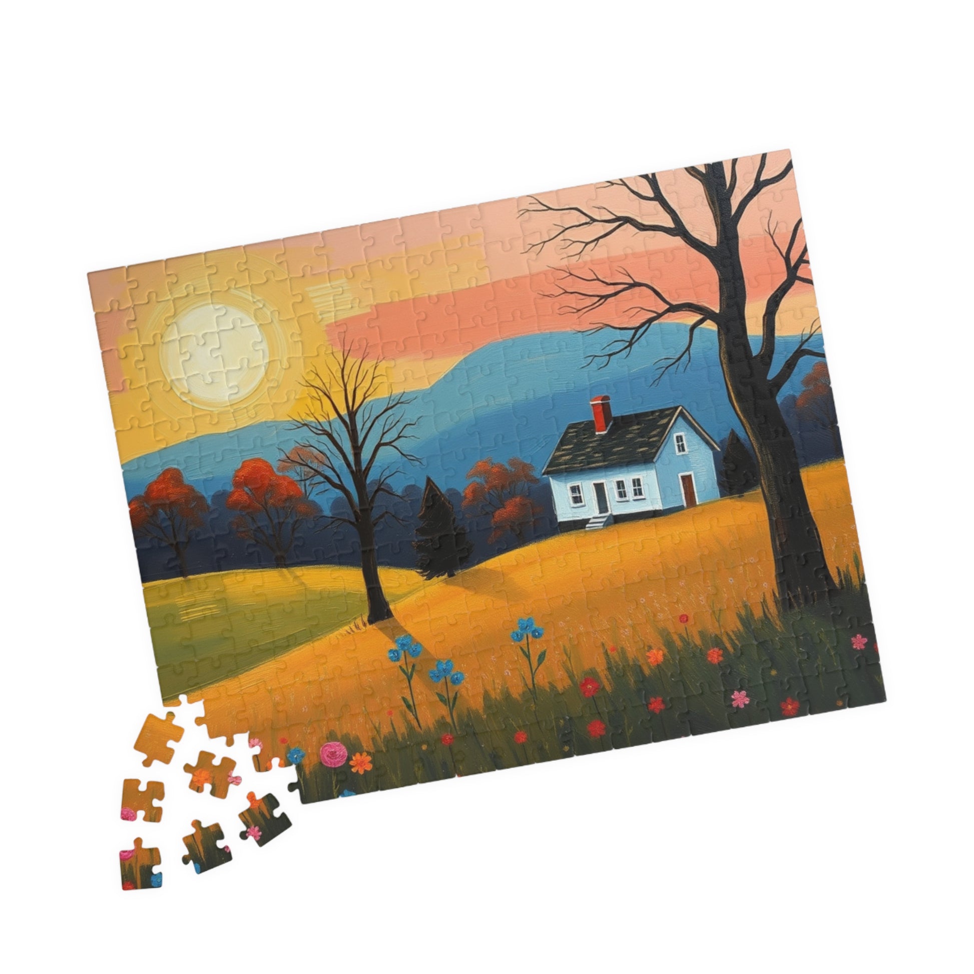 Scenic Landscape Puzzle | Perfect for Family Game Night, Seasonal Decor, Gift for Puzzle Lovers, Relaxation Activity, Cozy Indoor Fun Puzzle The Puzzle Chest