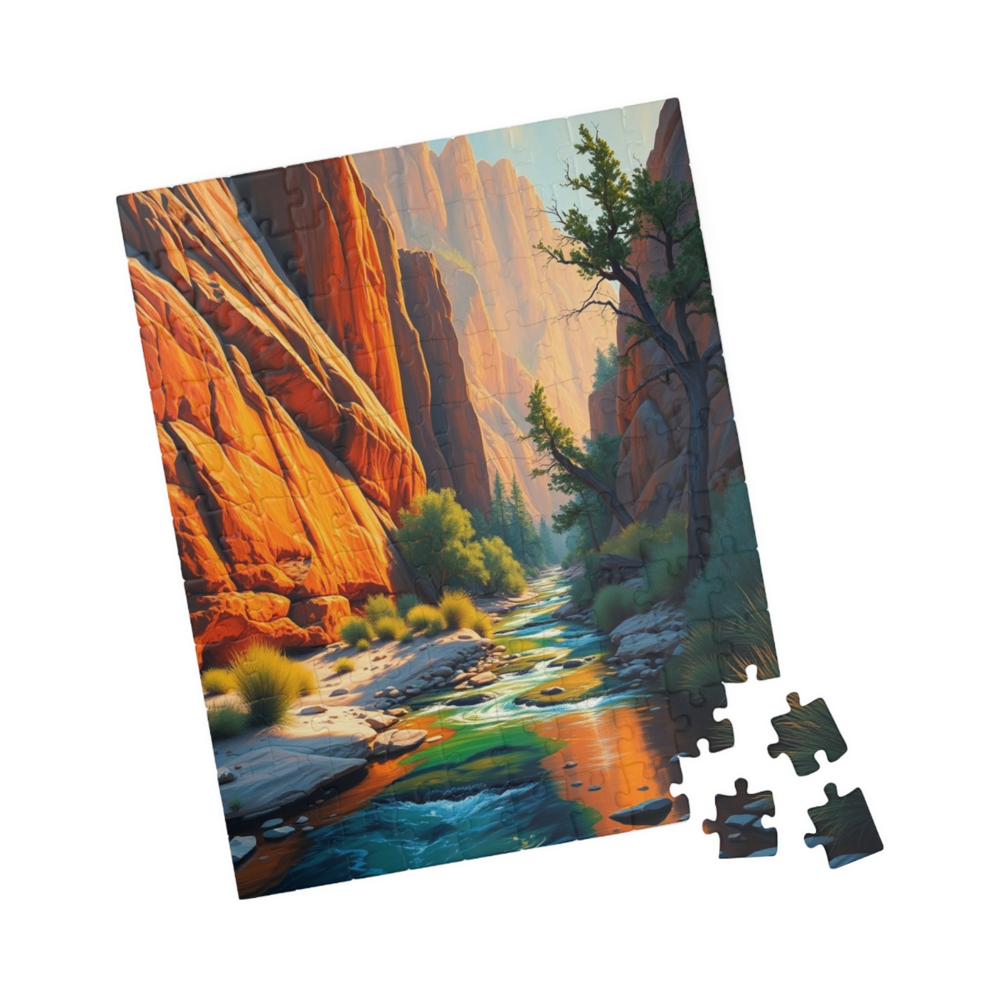 Scenic River Puzzle, 110-1014 Piece Jigsaw Game for Adults, Nature Lovers Gift, Family Game Night, Relaxing Art Decor Puzzle The Puzzle Chest