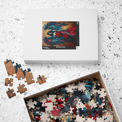 Gothic Angel Art Puzzle - Unique Home Decor Gift for Puzzle Lovers, Cozy Family Game Night, Halloween Decor, Mystical Artwork Puzzle The Puzzle Chest