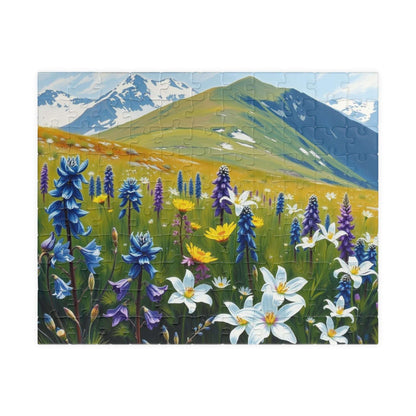 Floral Landscape Puzzle - Nature Themed Jigsaw Game for Adults, Indoor Home Activity, Family or Solo Fun, Best Gift for Puzzle Lover Art Fan 110 pcs (Horizontal) Puzzle The Puzzle Chest