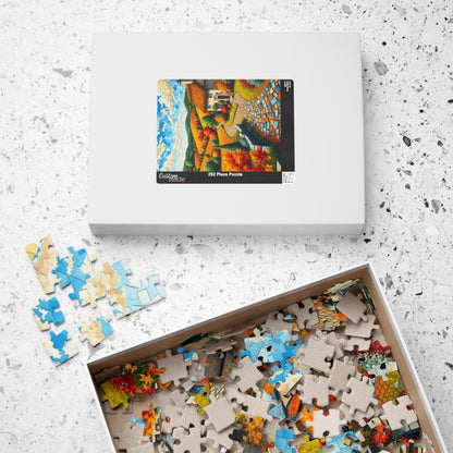 Autumn Landscape Mosaic Puzzle - 110/252/520/1014-Piece, Ideal for Family Game Night, Cozy Fall Decor, Nature Lover Gift, Relaxing Activity Puzzle The Puzzle Chest