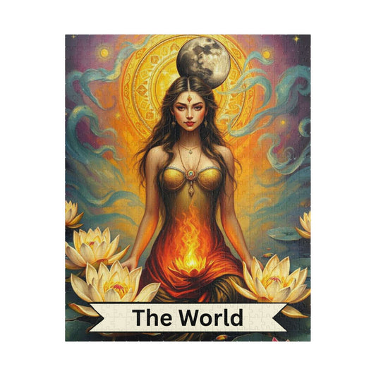 The World Goddess Puzzle - Tarot Card Style Jigsaw 110 - 1014 Pieces, Holiday Birthday Gift for Friends, Family Game Night, Mindful Activity Puzzle The Puzzle Chest