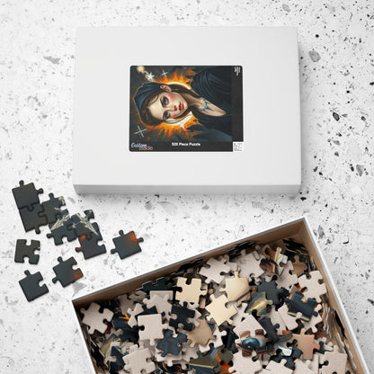 Mystical Woman Portrait Puzzle, Gothic Fantasy Art Jigsaw for Adults, Perfect Holiday Gift for Puzzle Lover, Family Activity or Solo Fun Puzzle The Puzzle Chest