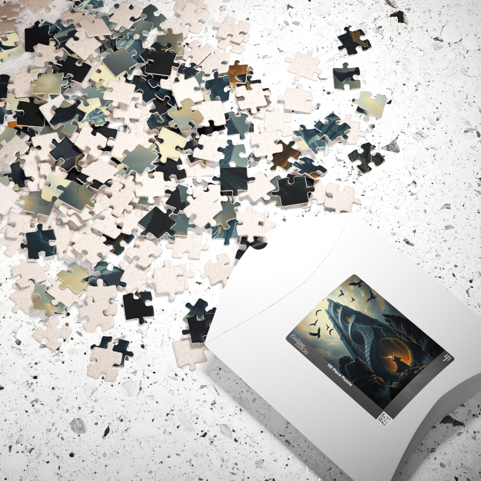 Gothic Tower Puzzle - 110/252/520/1014-Piece Jigsaw Game for Adults, Fantasy Art, Unique gift, Family Fun Indoor Activity, Brain Teaser Puzzle The Puzzle Chest