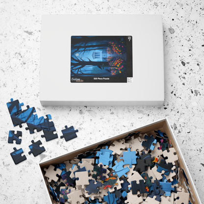 Mystical Graveyard Puzzle - 110, 252, 520, 1014-piece, Halloween Decor, Gothic Art, Relaxing Activity, Gift for Puzzle Lovers, Home Decor Puzzle The Puzzle Chest