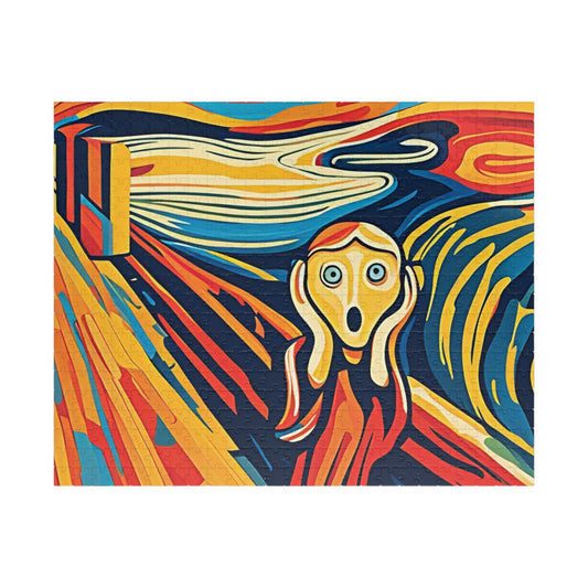 The Scream Modern Jigsaw Puzzle, 110 252 520 1014 Piece For Adult Entertainment, Inspired By Edvard Munch, Emotional Art, Puzzle Enthusiasts 520 pcs (Horizontal) Puzzle The Puzzle Chest