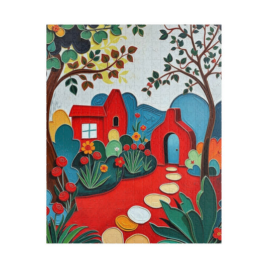 Rustic Landscape Jigsaw Puzzle, Vibrant Home Entertainment Family Activity, Creative Gift for Puzzle Lover Relaxing Indoor Game Brain Teaser 520 pcs (Vertical) Puzzle The Puzzle Chest