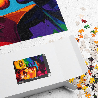United in Color Jigsaw Puzzle - Pride Portrait, LGBTQ Art Rainbow Faces, Pride Gift for Puzzle Lover, Friends, Family or Solo Fun Puzzle The Puzzle Chest