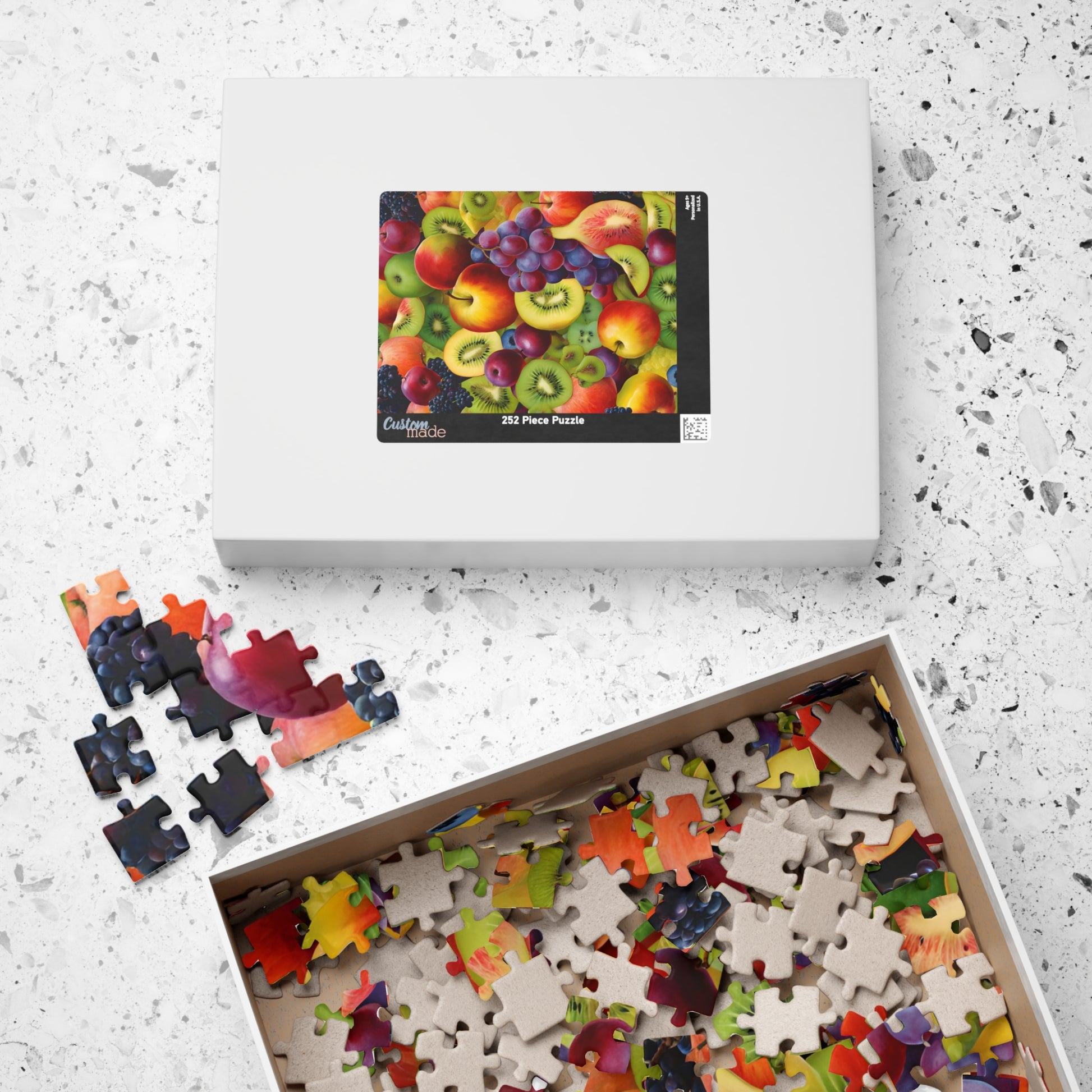 Chaotic Fruit Jigsaw Puzzle - Colorful Collage, 110 252 520 1014 Piece, Fruit Lover Gift for Friends, Family Activity, Creative Hobby Puzzle The Puzzle Chest