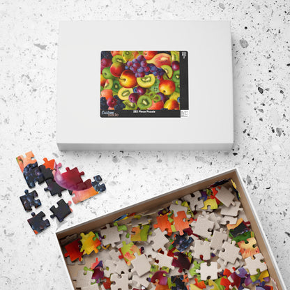 Chaotic Fruit Jigsaw Puzzle - Colorful Collage, 110 252 520 1014 Piece, Fruit Lover Gift for Friends, Family Activity, Creative Hobby Puzzle The Puzzle Chest