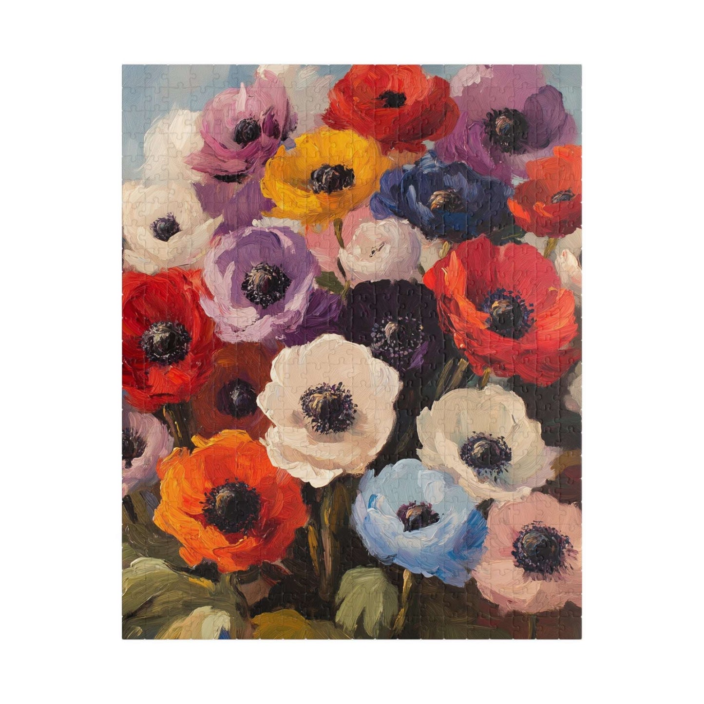 Colorful Anemone Bouquet Puzzle 110-1014 Piece | Floral Jigsaw Puzzle