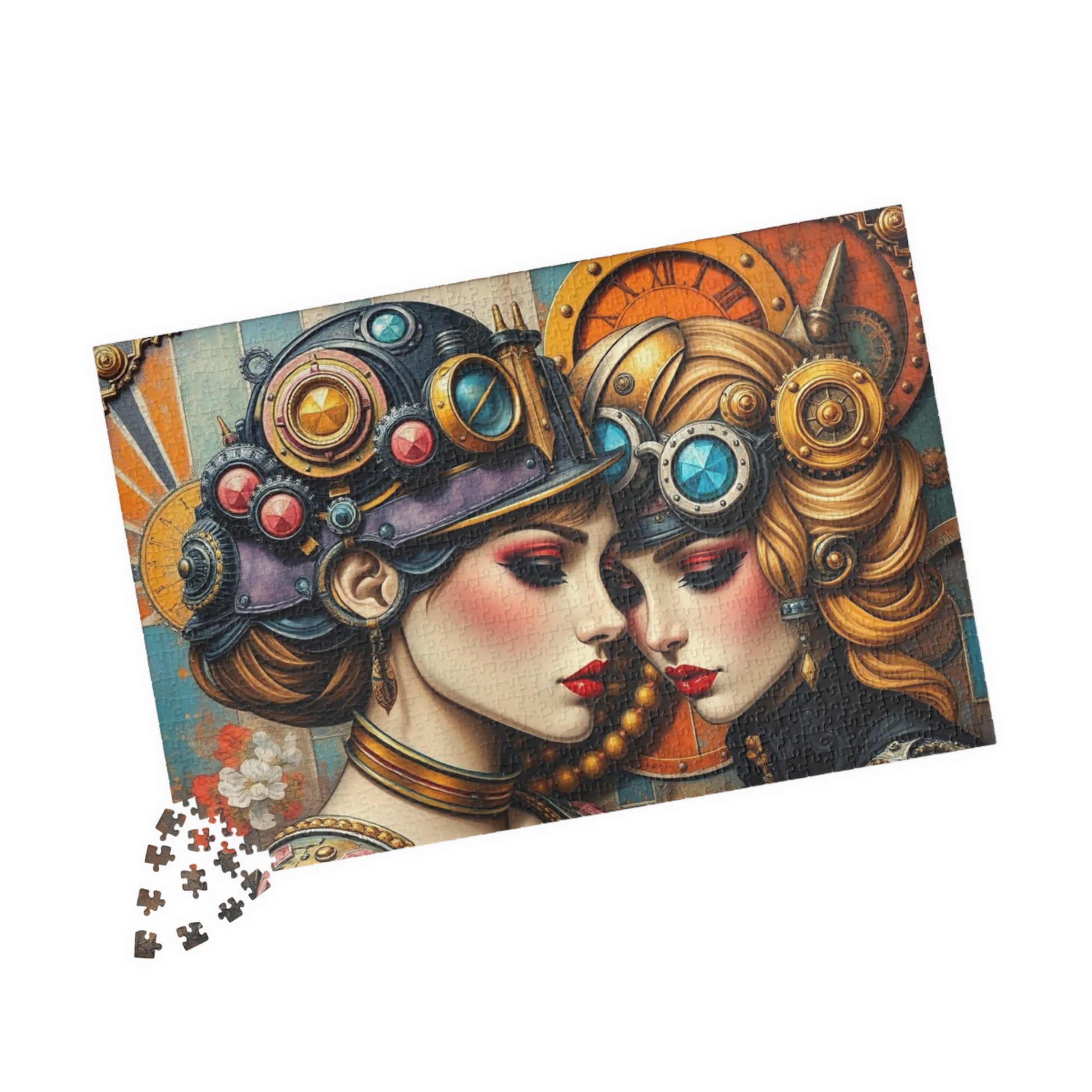 Steampunk Jigsaw Puzzle, Home Entertainment, Mindfulness Activity, Creative Gift Idea for Art Lovers, Vintage Aesthetic, Family Indoor Game Puzzle The Puzzle Chest