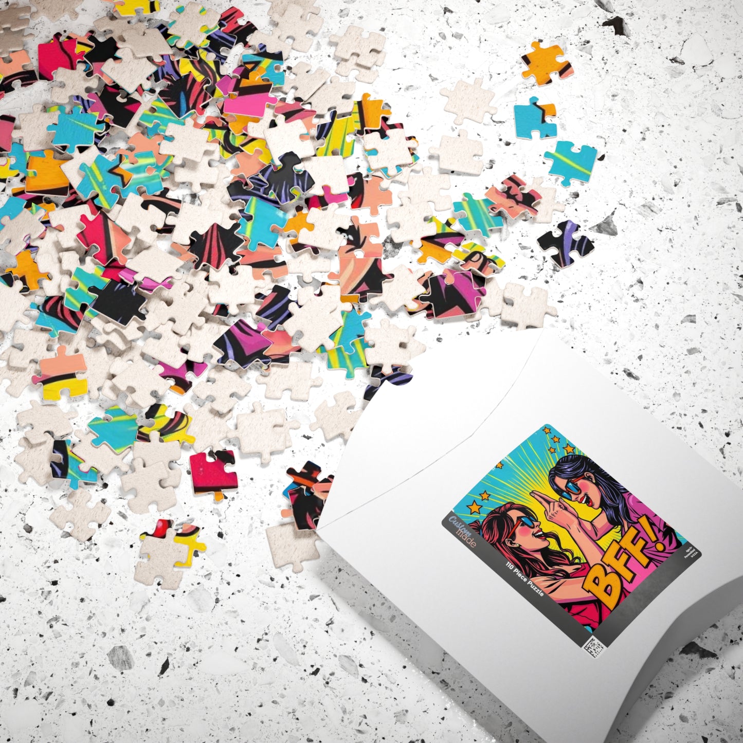 BFF Puzzle for Adults - Pop Art Fun Colorful Friendship Jigsaw Game, Creative Gift for Friends, Relaxing Family Activity, Birthday Present Puzzle The Puzzle Chest