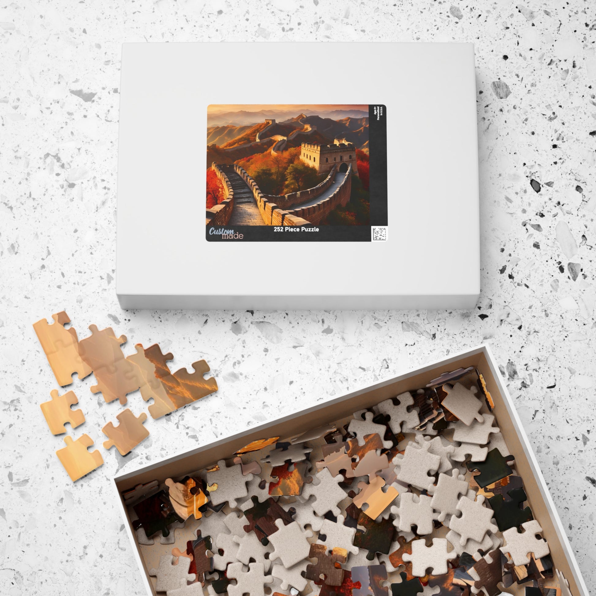 Great Wall of China Jigsaw Puzzle, Autumn Nature Landscape Tabletop Game, Puzzle Enthusiasts History Lovers, Fun Family Activity Game Night Puzzle The Puzzle Chest