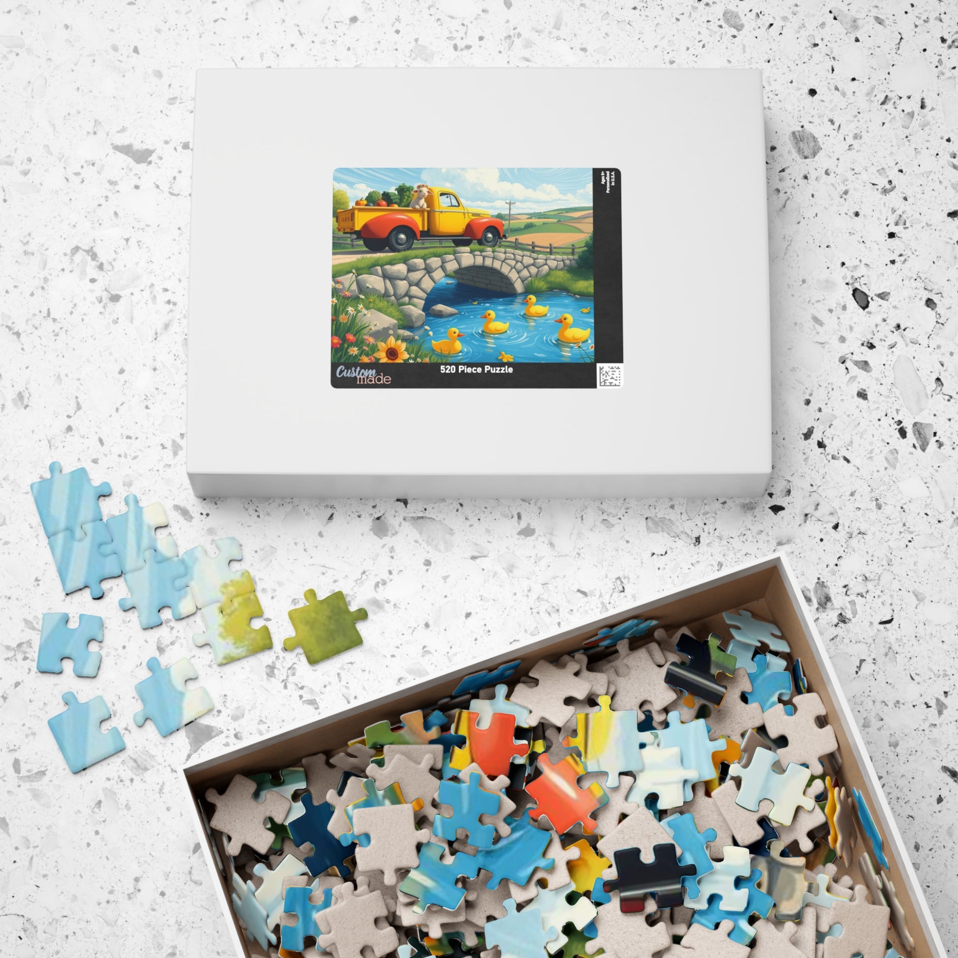 Vintage Farm Truck Duck Pond Jigsaw Puzzle — 110–1014 Piece Puzzle for Families & Kids Puzzle The Puzzle Chest