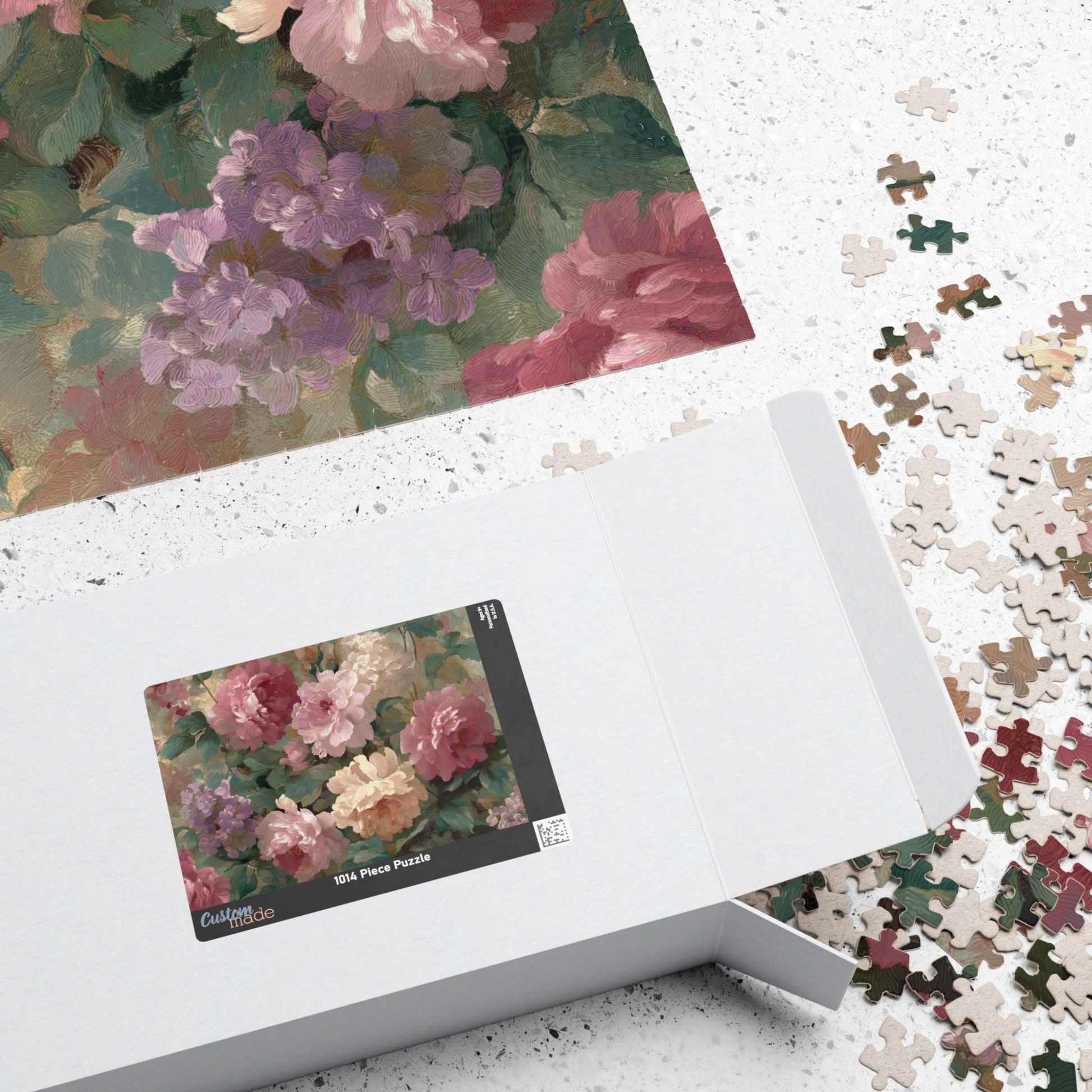 Floral Vintage Roses Puzzle – Botanical Jigsaw Puzzle