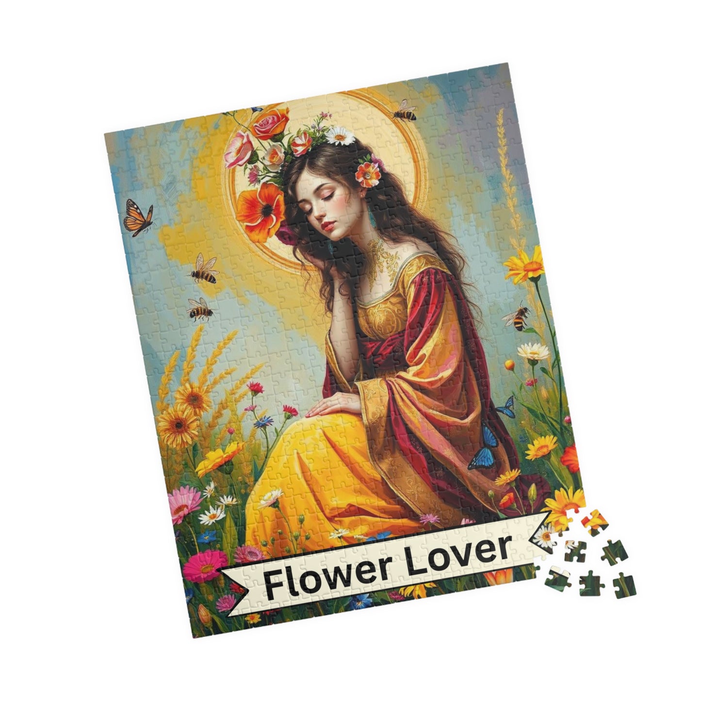 The Flower Lover Jigsaw Puzzle - Tarot Style Game for Floral/Flowers Lovers