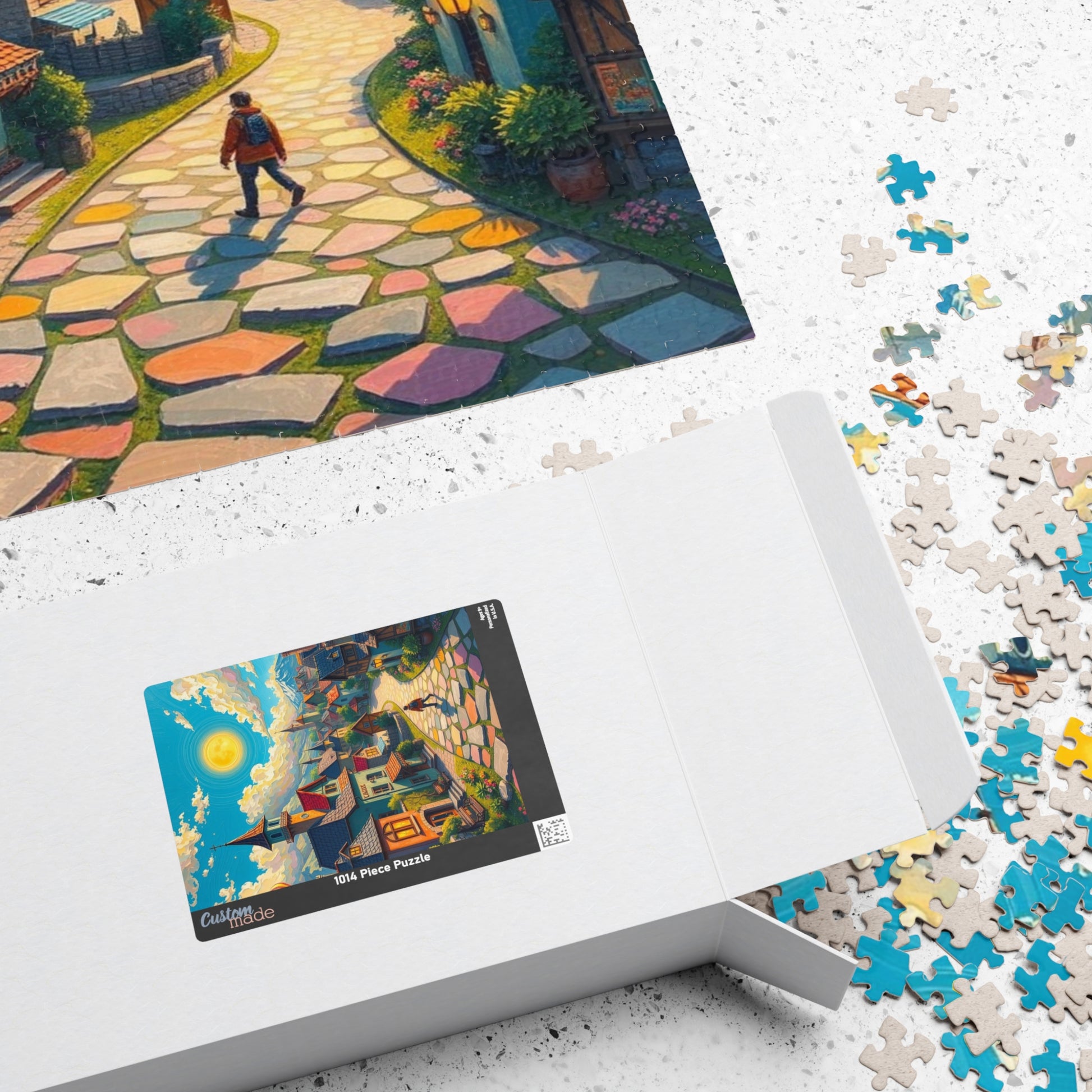 Charming Village Puzzle - 110, 252, 520, 1014 pieces, Scenic Artwork for Family Fun, Gift for Puzzle Lovers and Art Enthusiasts, Home Decor The Puzzle Chest