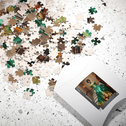 Victorian Ballroom Dance Jigsaw Puzzle - Black Woman, African American Puzzle The Puzzle Chest