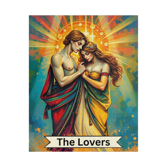 The Lovers Tarot Puzzle: Romantic Jigsaw for Couples