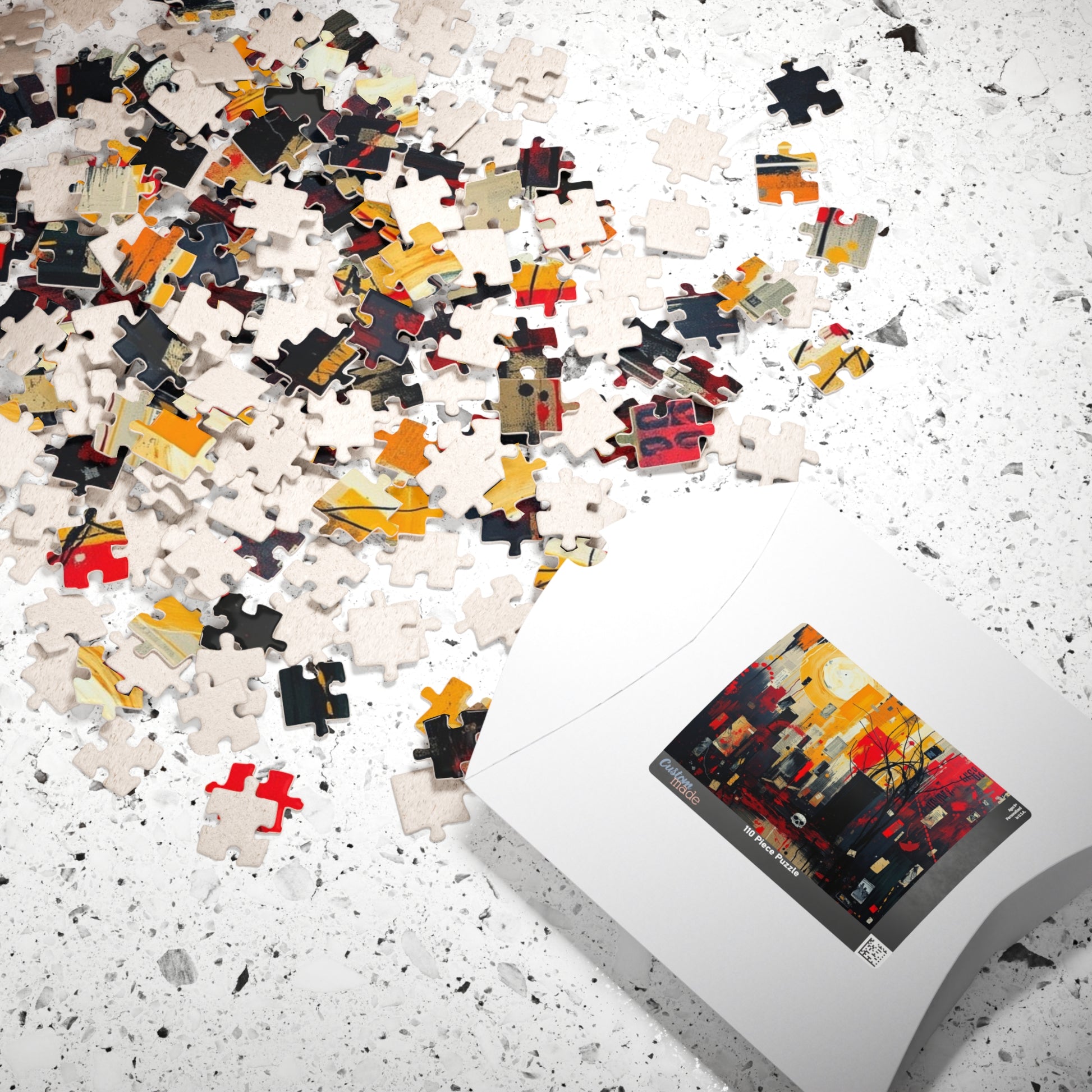 Artistic Abstract Jigsaw Puzzle, Unique Gift for Adult Puzzle Lovers and Art Enthusiasts, Mindfulness Activity, Great for Family Game Night Puzzle The Puzzle Chest