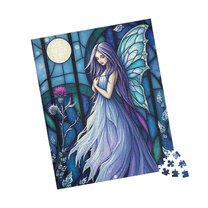 Enchanting Fairy Puzzle - Stained Glass Style 110 to 1014-Piece Jigsaw, Fantasy Lover Gift for Friends and Puzzle Enthusiasts