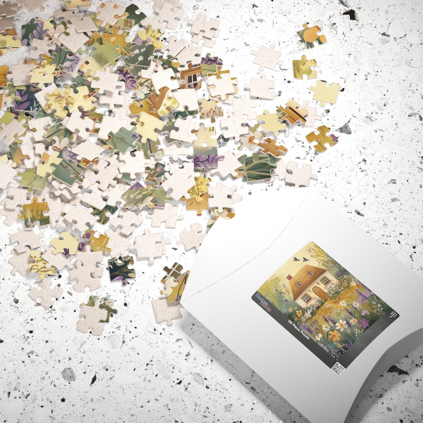 Cottage House and Flower Garden Jigsaw Puzzle Puzzle The Puzzle Chest
