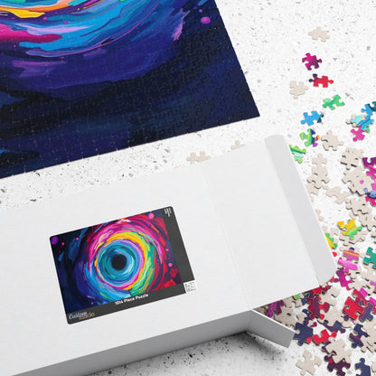 Vibrant Galaxy Puzzle, Colorful Abstract Jigsaw for Family or Solo Fun Puzzle The Puzzle Chest