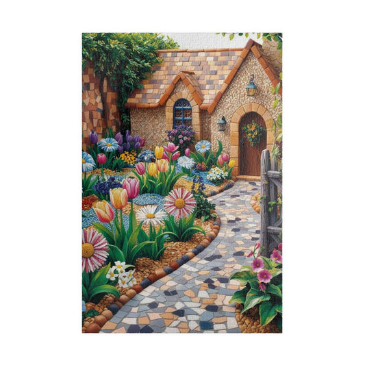 Garden Path Puzzle, 110, 252, 520, 1014-Piece Floral Landscape Jigsaw Game | Relaxing Gift for Puzzle Lovers, Family Activity, Creative Gift 1014 pcs (Vertical) Puzzle The Puzzle Chest