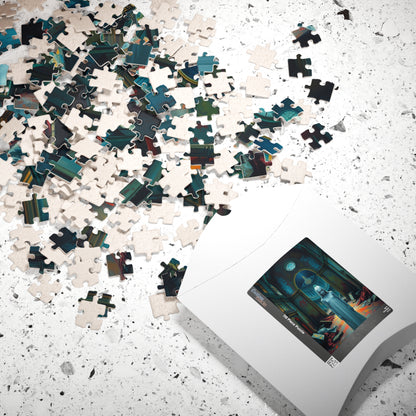 Gothic Puzzle, 110-1014 Piece, Grand Manor in Ruins with Pale Figure, Sorrowful Eyes, Adult Jigsaw Game, Halloween Decor, Haunted Mansion Puzzle The Puzzle Chest