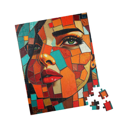 Mosaic Abstract Portrait Jigsaw Puzzle, 110-1014 Pieces Woman with Fragmented Face, Unique Gift for Art Lover, Family Fun, Creative Activity Puzzle The Puzzle Chest