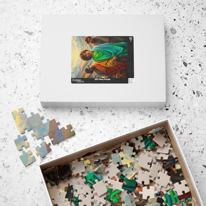 Christian Jigsaw Puzzle - Biblical Story of Josephs Multi-Colored Coat, Religious Gift for Friend, Family Activity, Educational Toy, Hobby Puzzle The Puzzle Chest
