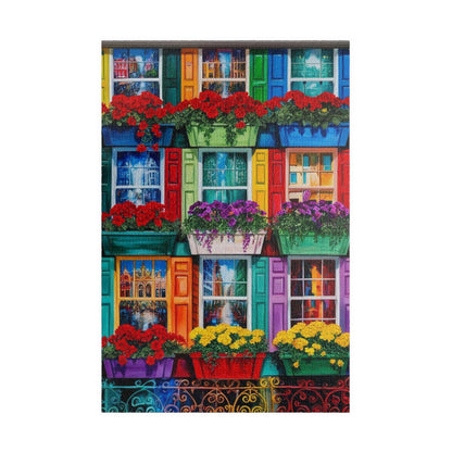 Colorful Flower Window Puzzle, 110/252/520/1014-piece Puzzle, Flower Lover Gift for Friends, Family Game Night, Fun Activity 1014 pcs (Vertical) Puzzle The Puzzle Chest