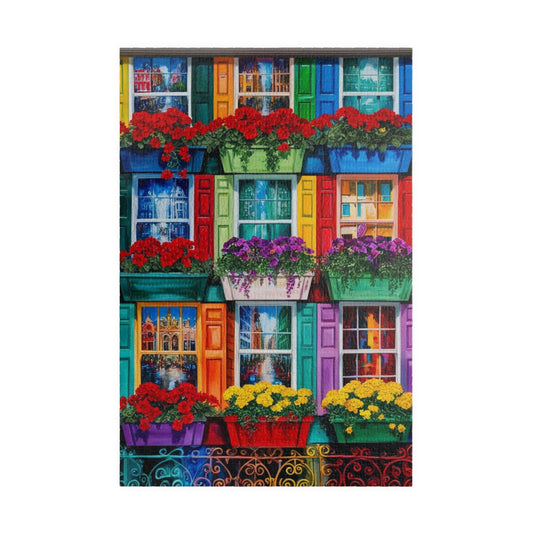 Colorful Flower Window Puzzle, 110/252/520/1014-piece Puzzle, Flower Lover Gift for Friends, Family Game Night, Fun Activity 1014 pcs (Vertical) Puzzle The Puzzle Chest