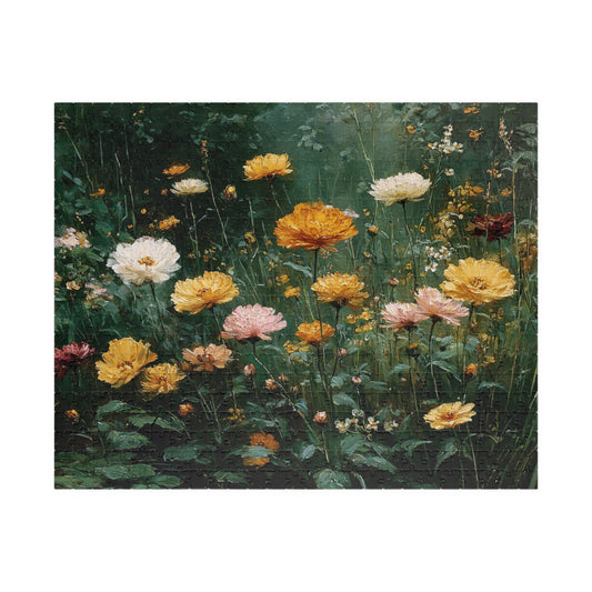 Floral Jigsaw Puzzle Game Perfect for Nature Lovers, Family Fun, Gifts, Home Decor, Brain Teaser