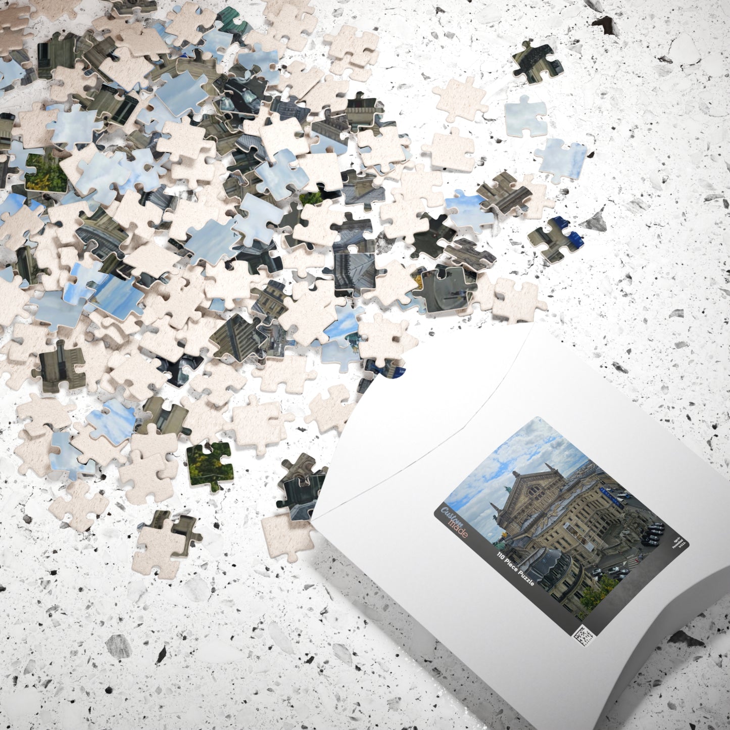 Palais Garnier Courtyard Jigsaw Puzzle - Opera House Paris France, French Architecture, Realistic Historical Landmark Puzzle The Puzzle Chest