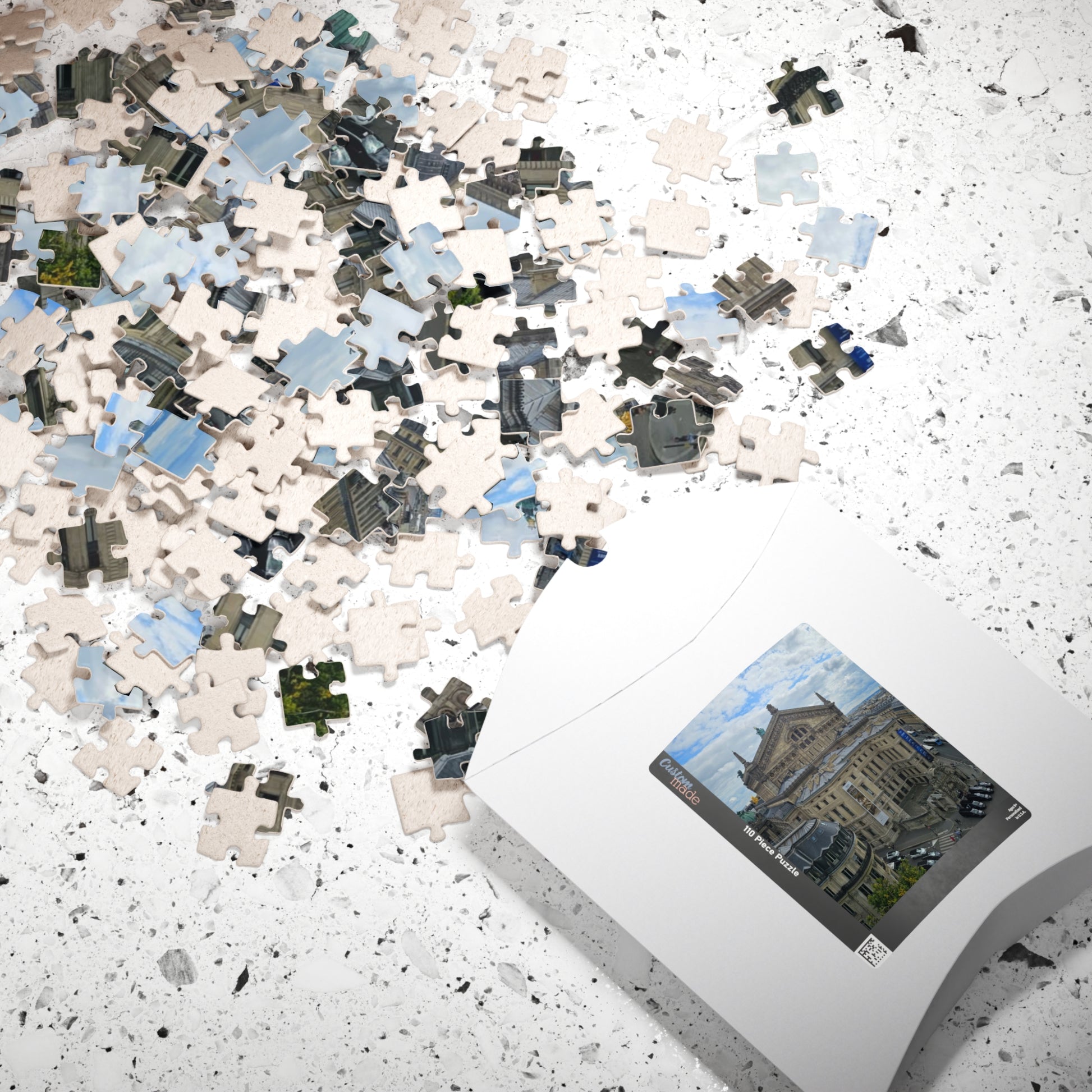 Palais Garnier Courtyard Jigsaw Puzzle - Opera House Paris France, French Architecture, Realistic Historical Landmark Puzzle The Puzzle Chest