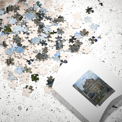 Palais Garnier Courtyard Jigsaw Puzzle - Opera House Paris France, French Architecture, Realistic Historical Landmark Puzzle The Puzzle Chest