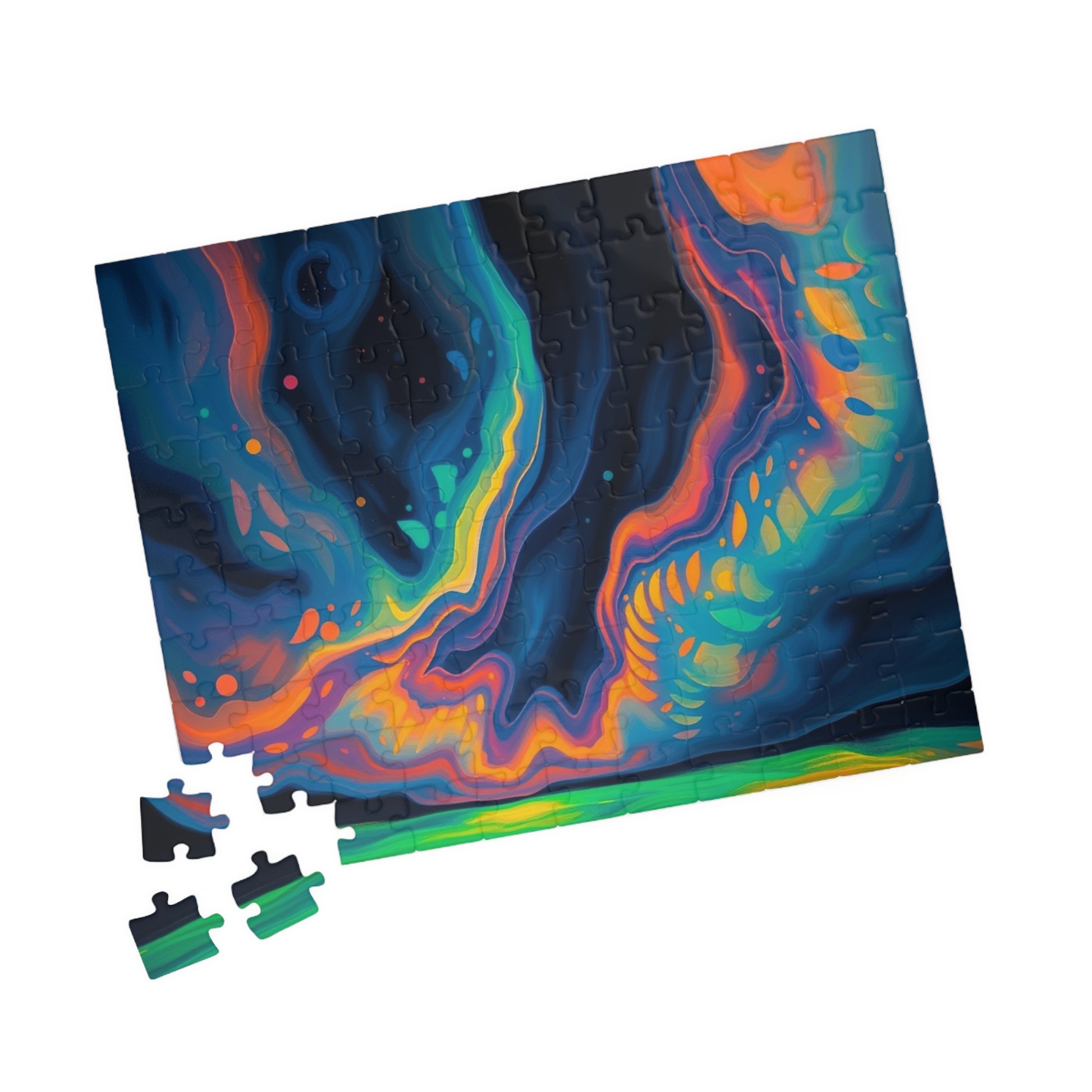 Vibrant Abstract Jigsaw Puzzle, Fun Family Indoor Activity, Gift for Kids and Adults, Puzzle Lovers Gift for Friends Puzzle The Puzzle Chest