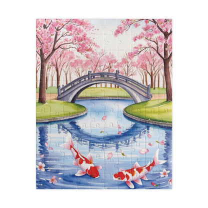 Jigsaw Puzzle, Japanese Cherry Blossom Park, 110 252 520 1014-Piece, Relaxing Hobby Gift, Meditation Activity, Mindfulness DIY Craft, Spring 110 pcs (Vertical) Puzzle The Puzzle Chest