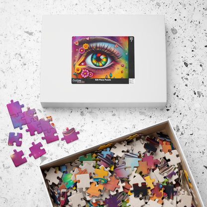 Watchful Heart - LGBTQ+ Pride Surreal Jigsaw Puzzle, Rainbow Eye Puzzle, Colorful Pride Puzzle for Holiday Birthday Pride Month Gift Puzzle The Puzzle Chest