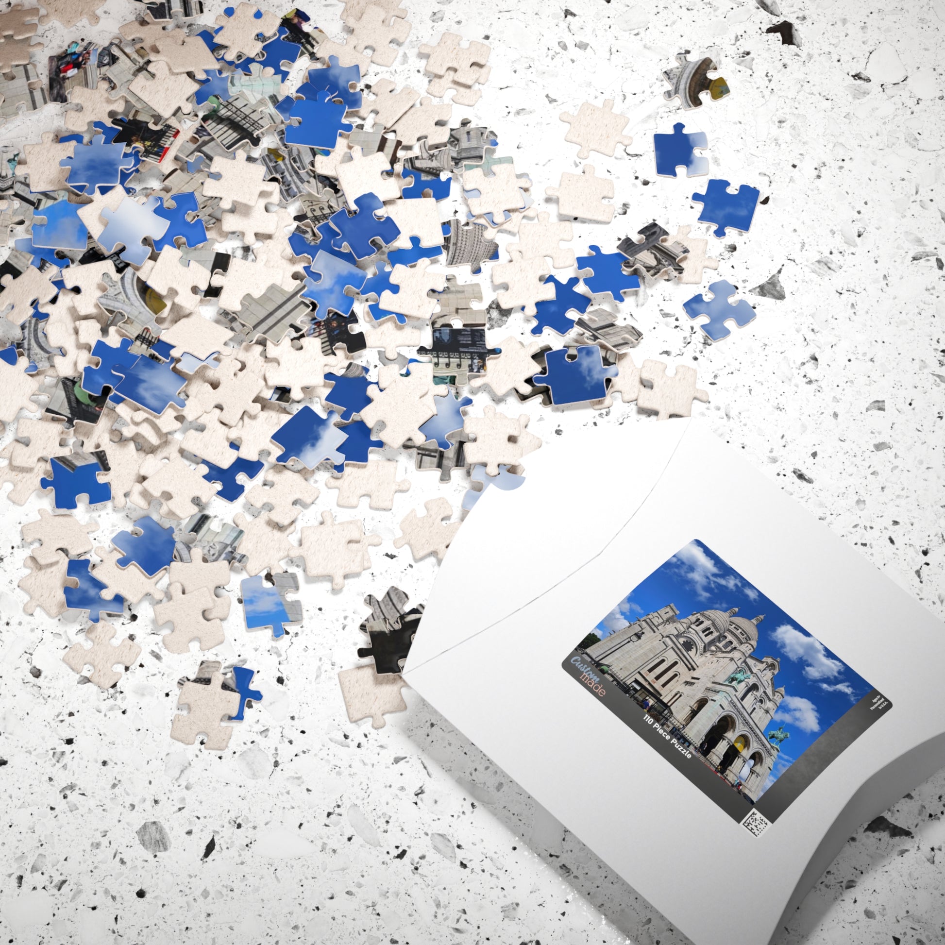 Sacre-Coeur Basilica Jigsaw Puzzle - Famous French Landmark Paris France, Romano-Byzantine Architecture Puzzle The Puzzle Chest