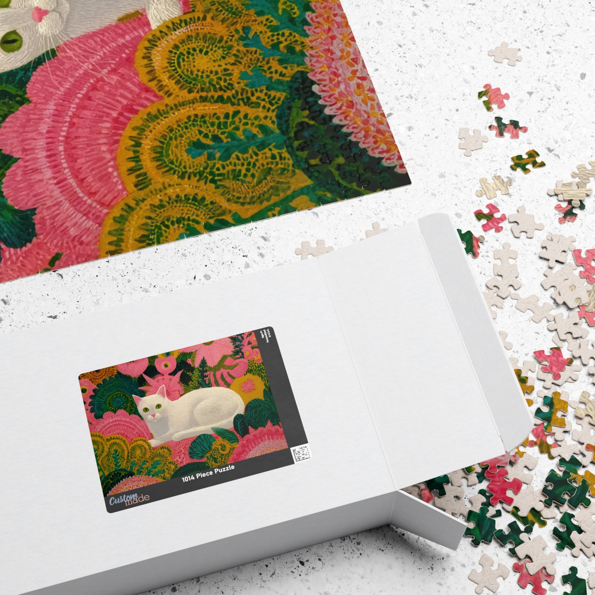 The Garden Cat – Bright Fauvist Garden Jigsaw Puzzle, Animal Theme Nature and Cat Art Puzzle, Matisse-Inspired Puzzle The Puzzle Chest