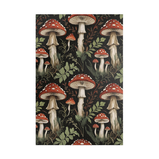 Vintage Mushroom Collage Jigsaw Puzzle, Nature Inspired Toadstool Art, Fun Fungi Game for Family Bonding, Puzzle Lover Best Unique Gift 1014 pcs (Vertical) Puzzle The Puzzle Chest