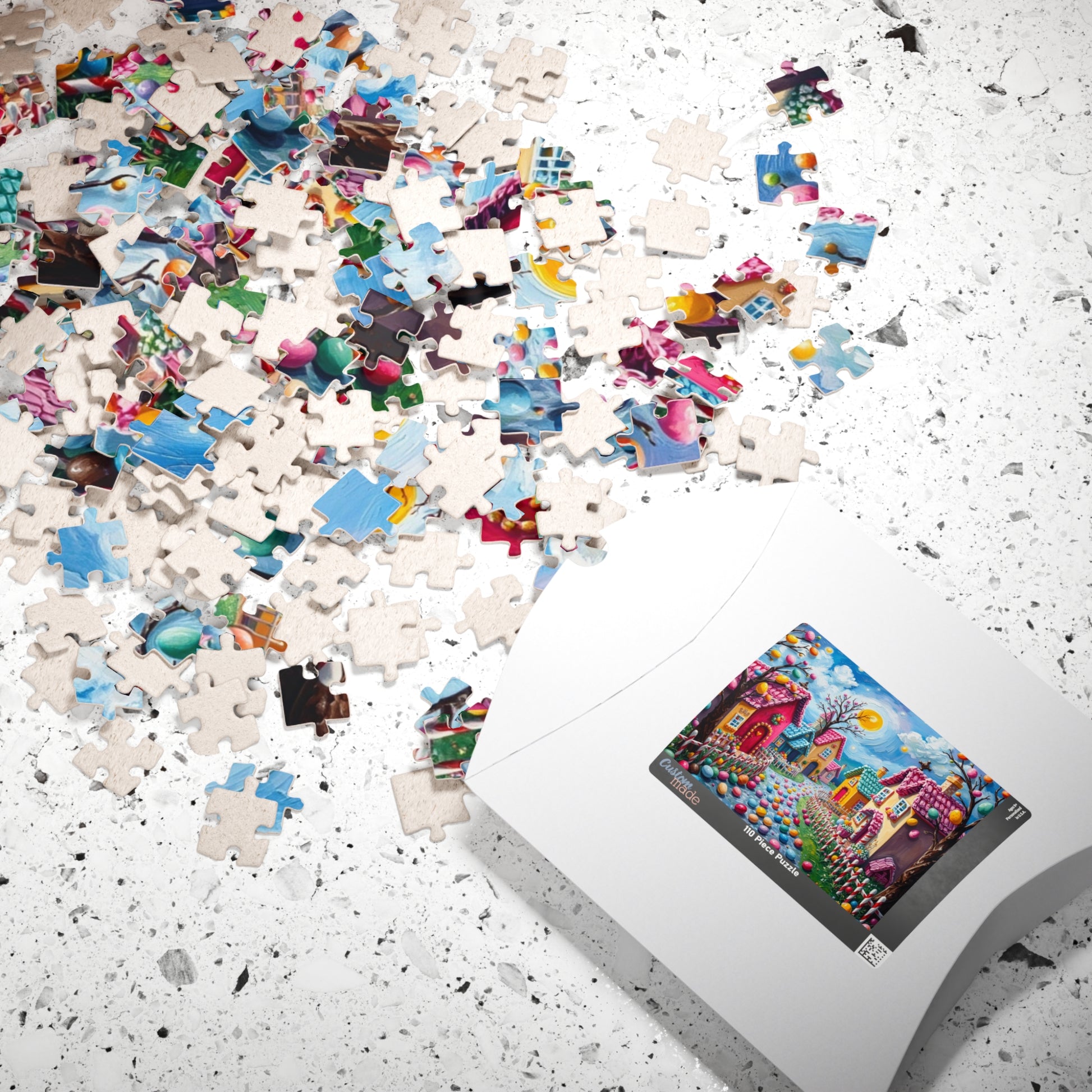 Candy Village Jigsaw Puzzle, Whimsical 110/252/520/1014-piece Easter Game for Adult Home Entertainment, Puzzle Lover Gift for Friends Puzzle The Puzzle Chest